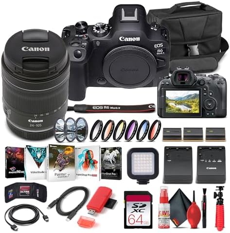 Canon EOS R6 Mark II Mirrorless Camera with 24-105mm f/4-7.1 Lens...