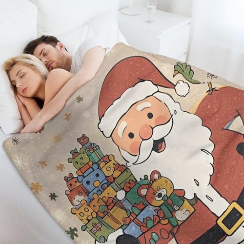 Couverture chaude flanelle Père Noël contre les nuits froides - 8
