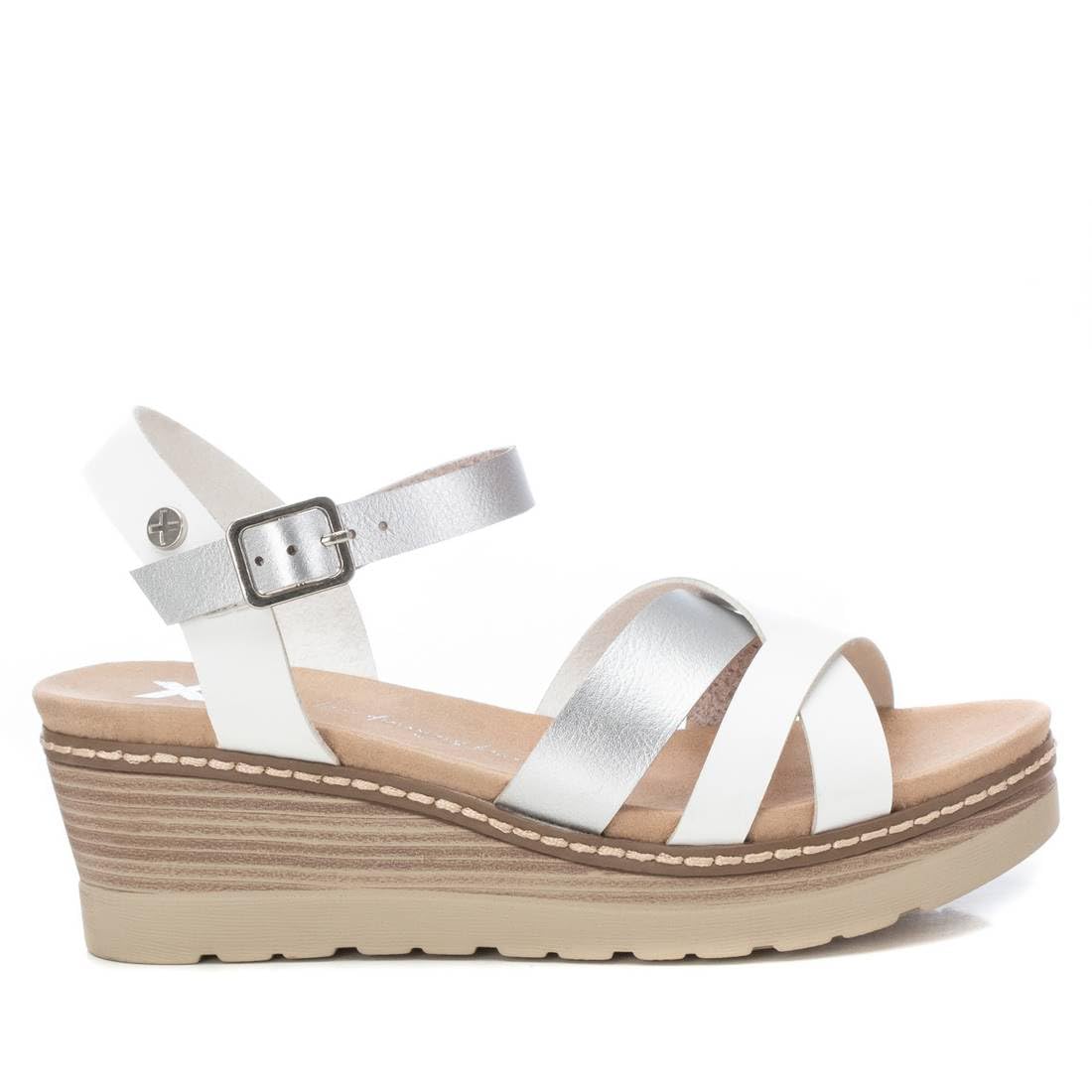 XTI - Sandalia Mujer Blanco - Calzado Cómodo y Versátil - Moda casual - Modelo 14285301 (Talla 40)