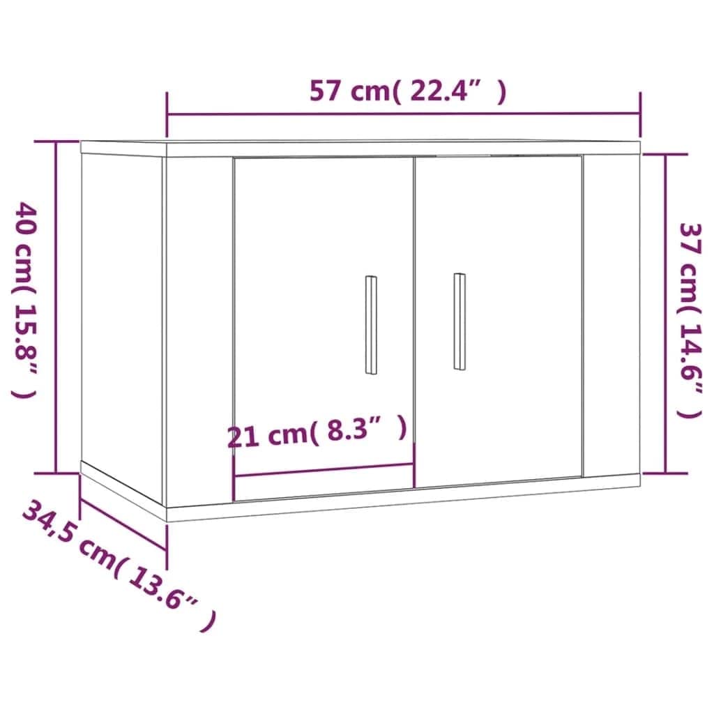 TV-Hängeschränke 3 STK. TV-Ständer Wandmontage TV-Board Fernsehschrank TV-Einheit TV-Möbel für Wohnzimmer oder Schlafzimmer Medienschrank Trendigen und Praktischen Design Hochglanz-Weiß
