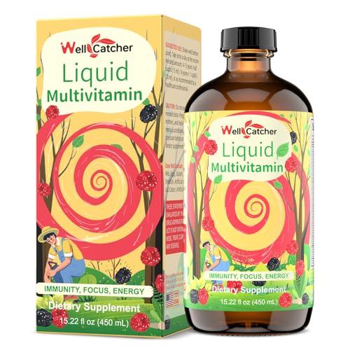 10% off - Liquid Multivitamins for Women Men: Daily Multi Vitamins Mineral Supplements for Adults Kids Support...