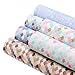 Caydo 6 Pieces Mermaid Faux Leather Sheets, Fish Scales Printed Synthetic Leather Sheet for Earrings and Hair Accessories Bow Making(8.26" x 11.8")
