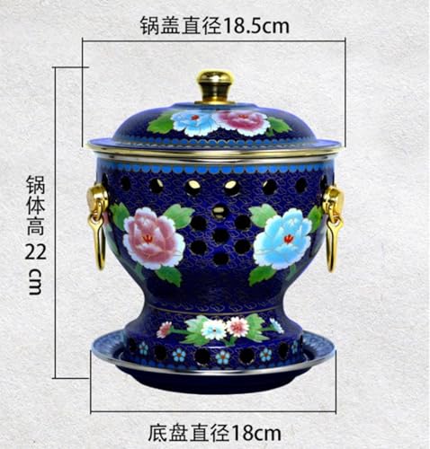 Hot Pot Single Cloisonne Copper Hot Pot miniatura 3