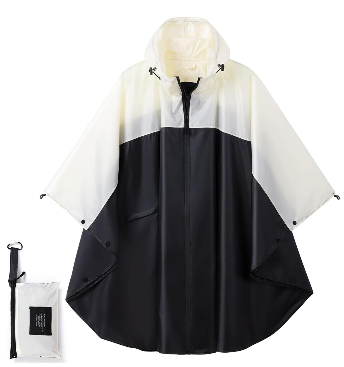 SIRMEDAL Regenponcho Damen Wasserdicht Atmungsaktiv, Leicht Faltbar Regenmantel mit Reißverschluss Tasche