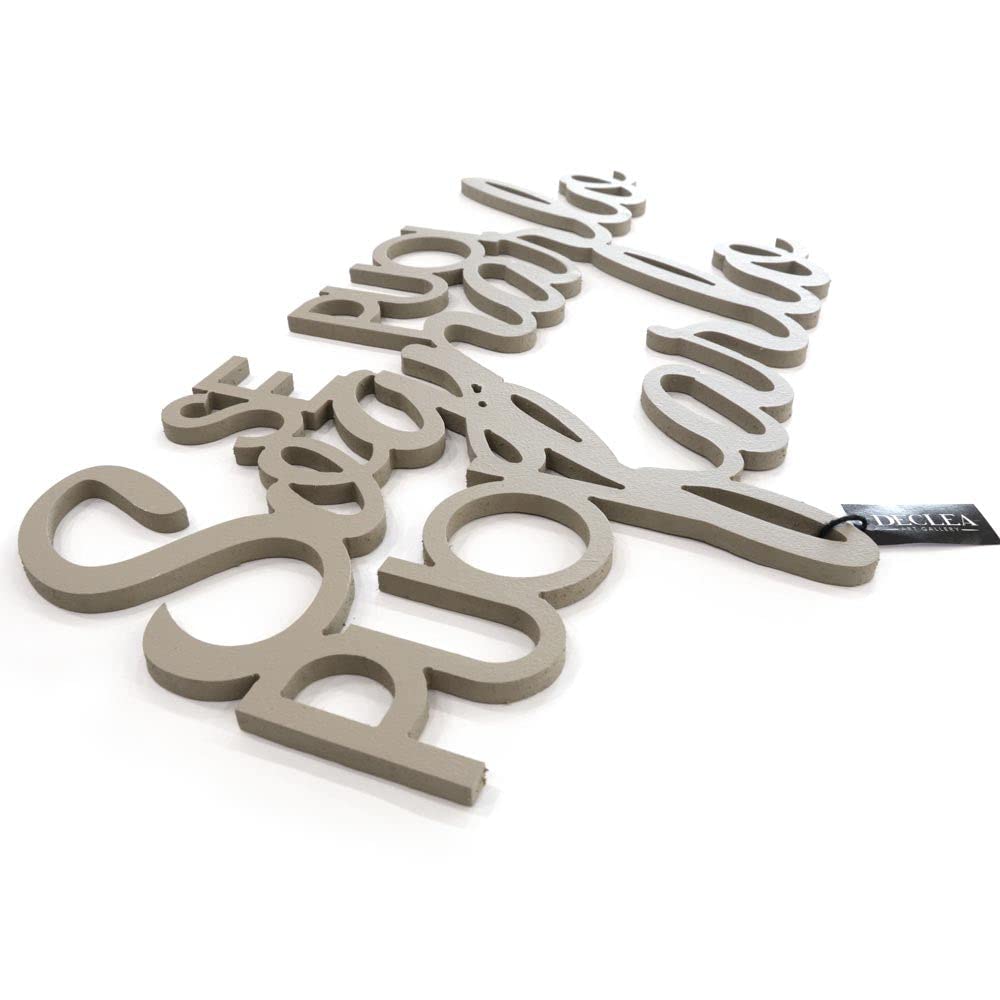 Declea Scritta in Legno Se puoi sognarlo puoi Farlo - Decorazione da Appendere alla Parete, Scritta Decorativa Fatta a Mano Arredo Decorazione