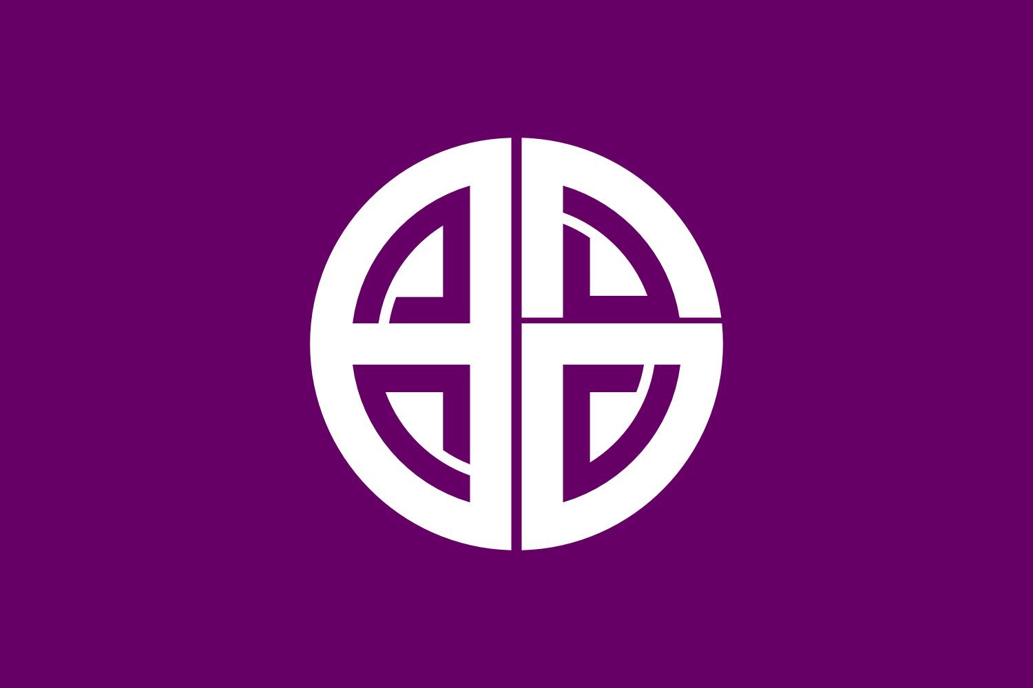 Drapeau de la ville d'Akishima Tokyo de qualité supérieure avec finitions soignées
