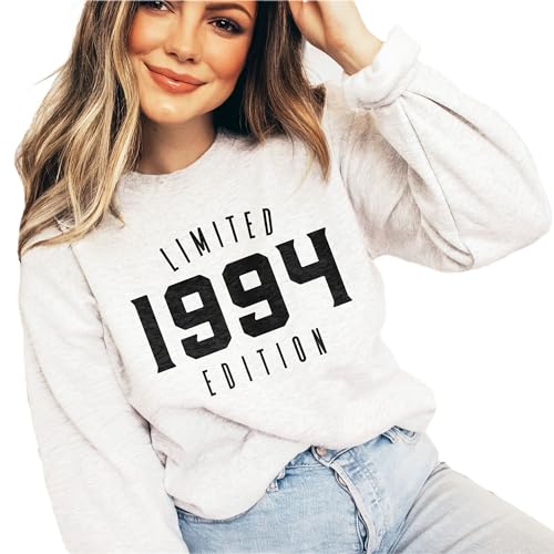 Limited Edition 1994 Sweatshirt, 30th Birthday Gift, Birthday Gift For Women, 1994 Birth Year, 30 Years Number Shirt, Unisex Birthday Crewneck Sweatshirt Sand4