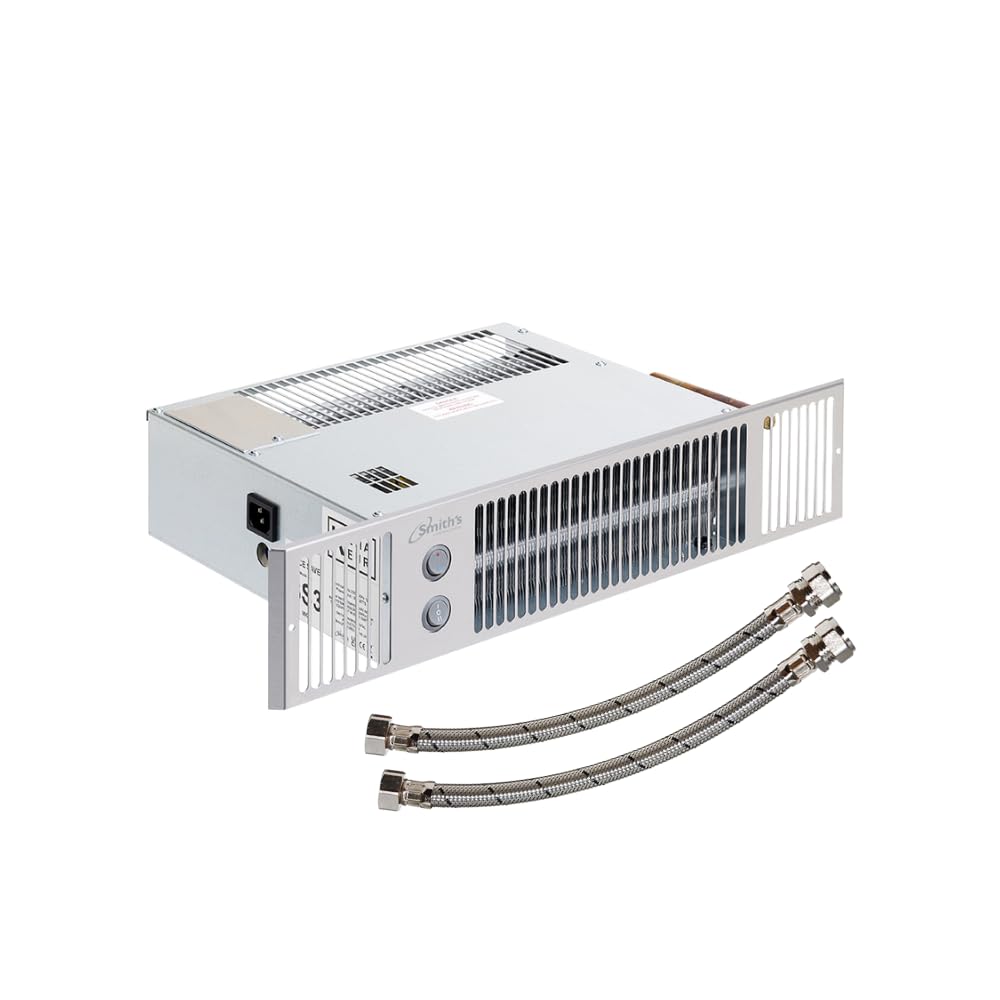 Smiths Hydronic Plinth Heater Space Saver 5 in Stainless Steel Effect