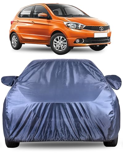 Image of Autofact Premium Car Cover for Tiago | All Weather Water-Resistant Full Body Car Cover | Light-Weight Triple-Stitched Outdoor Shield with UV Protection, Dustproof & Heat-Resistant
