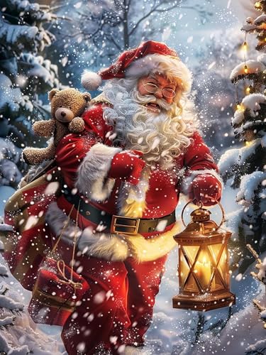Reofrey DIY Le père Noël Diamond Painting Accessoires, Noël 5D