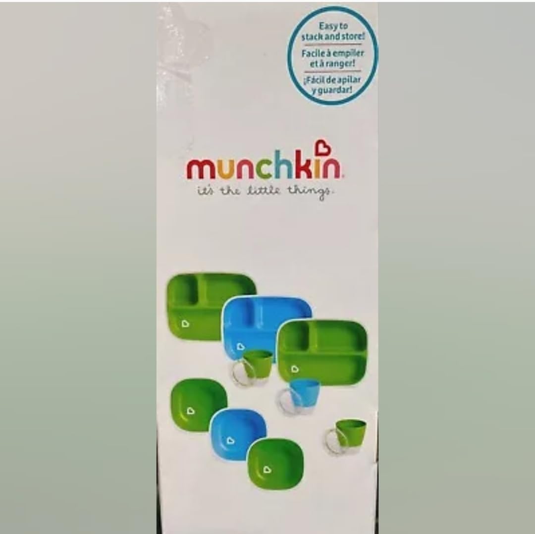 Munchkin Juego de comedor Splash de 9 piezas para niños pequeños