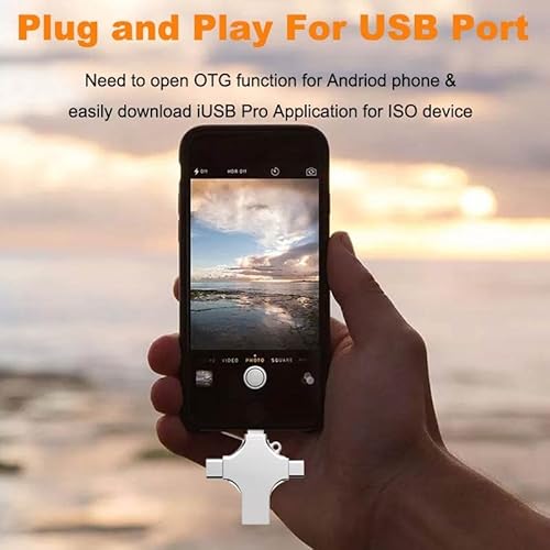 2Tb 4-In-1 Usb 3.0 2000Gb Flash Drive Compatible With Iphone Android Ipad Mac Pc Galaxy S Windows, Fast Usb A Usb C Micro Usb & Iphone Connector Thumb Drive Jump Drive Memory Stick Portable Hard Drive #TOP4