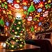 Plug and Play HD USB Christmas Tree Projector - 6 in 1 USB Weihnachtsprojektor LED Lampe, 360° Verstellbar Mit Weihnachtsmotiven, Für Wohnzimmer, Schlafzimmer Und Weihnachtsdeko (Weihnachten)