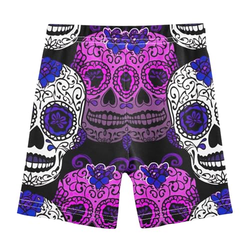 Sugar Skulls Toddler Biker Shorts for Girls 4t Under Shorts for Dresses Cotton Baby Summer2