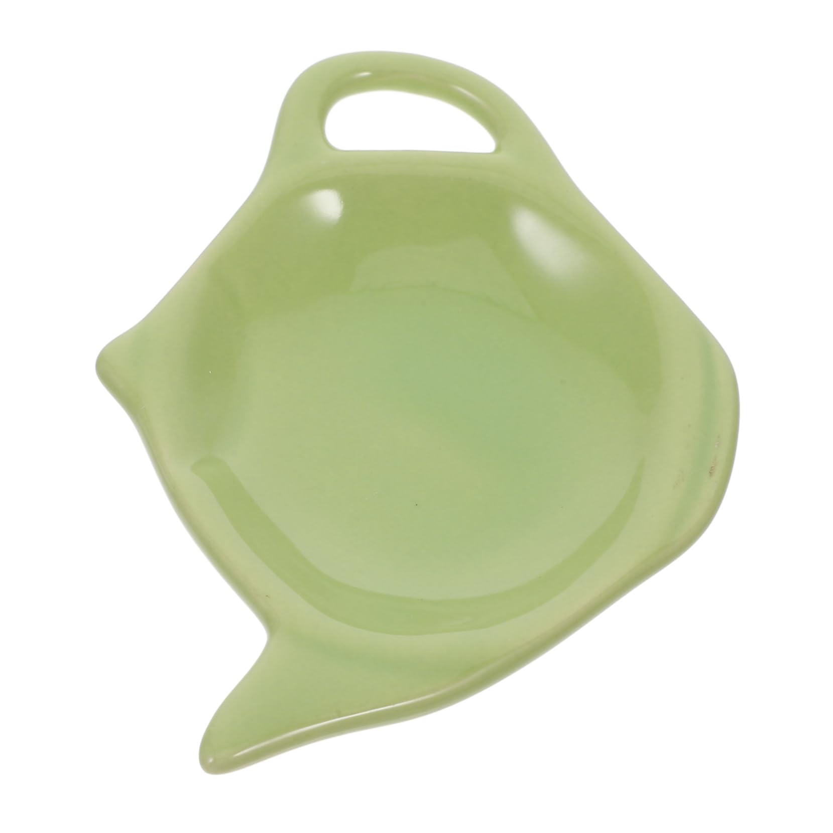 ULTECHNOVO Tea Bag Tray Tea Holders for Tea Bags Tea Bag Coasters Coaster for Teapot Used Tea Bag Holder Dish Tea Saucer Teabag Holder Tea Plate Tea Bag Hanger Tea Color Bag Green Ceramics