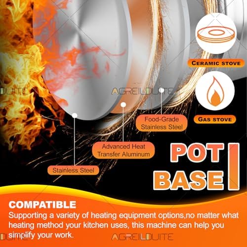 Commercial Electric Food Mixer, Automatic Sauce Stirrer with Adjustable Speed & Liftable Scraper, 20L Capacity for Long Cooking, Multi-Stove Kitchen Appliance