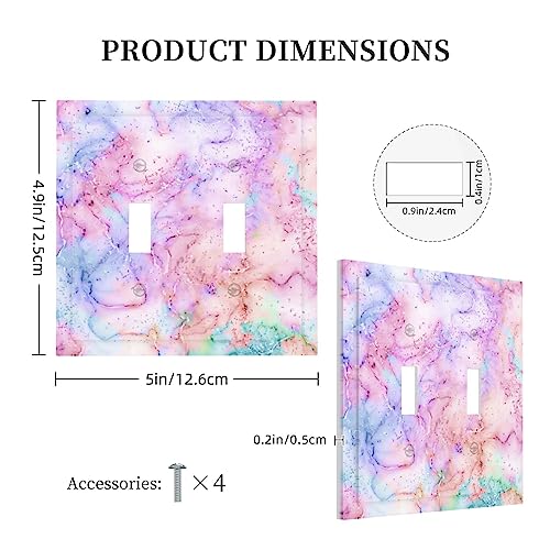 Placa decorativa de 2 bandas con tinta abstracta resistente a arañazos 6