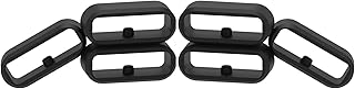 ECSEM Fastener Rings Compatible with Garmin Forerunner 55 245 645VivomoveVivomove 3VenuVivoactive 3 Band Keeper,Silicone Watch Band Connector Loop for Garmin Venu Smart Watch (6PCS)