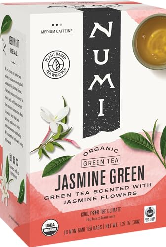 NUMI TEA, GRN TEA,OG2,JASMINE 18 BAG EA 1