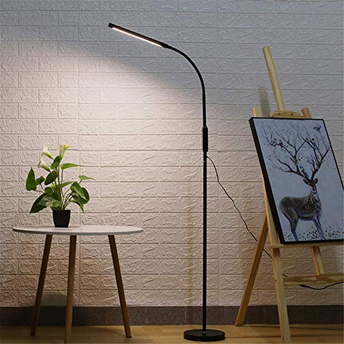 Lámpara de pie LED regulable con protección ocular para lectura 5