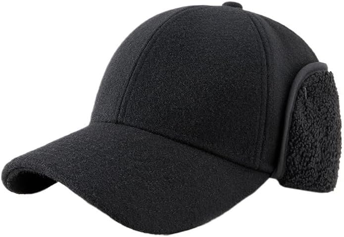 Autumn Winter Wool Velvet Warm Hat for Men Cold Proof Ear Protection Duckbill