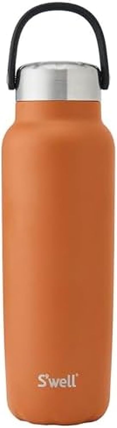 S'well Recycled Stainless Steel Explorer with Insulated Lid and Handle, 40oz, Carnelian, Triple Layered Vacuum Insulated Containers Keeps Drinks Cold for 54 Hours and Hot for 12