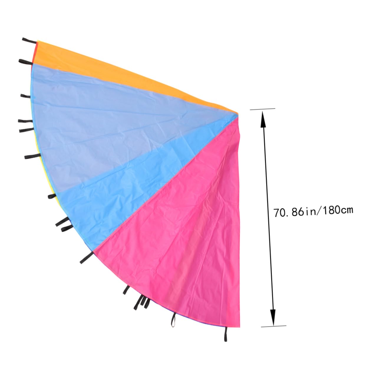 Mipcase Multicolored Outdoor Play Parachute for Early Education Game for Cooperative Activities for Backyard Fun and Group Games