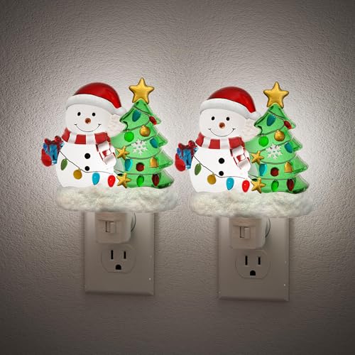 Image of JandCase Christmas Tree & Snowman Night Light