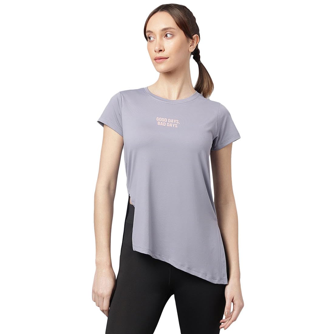 mkh WOMEN GREY DRI-FIT RELAXED FIT T-SHIRT-picture-20