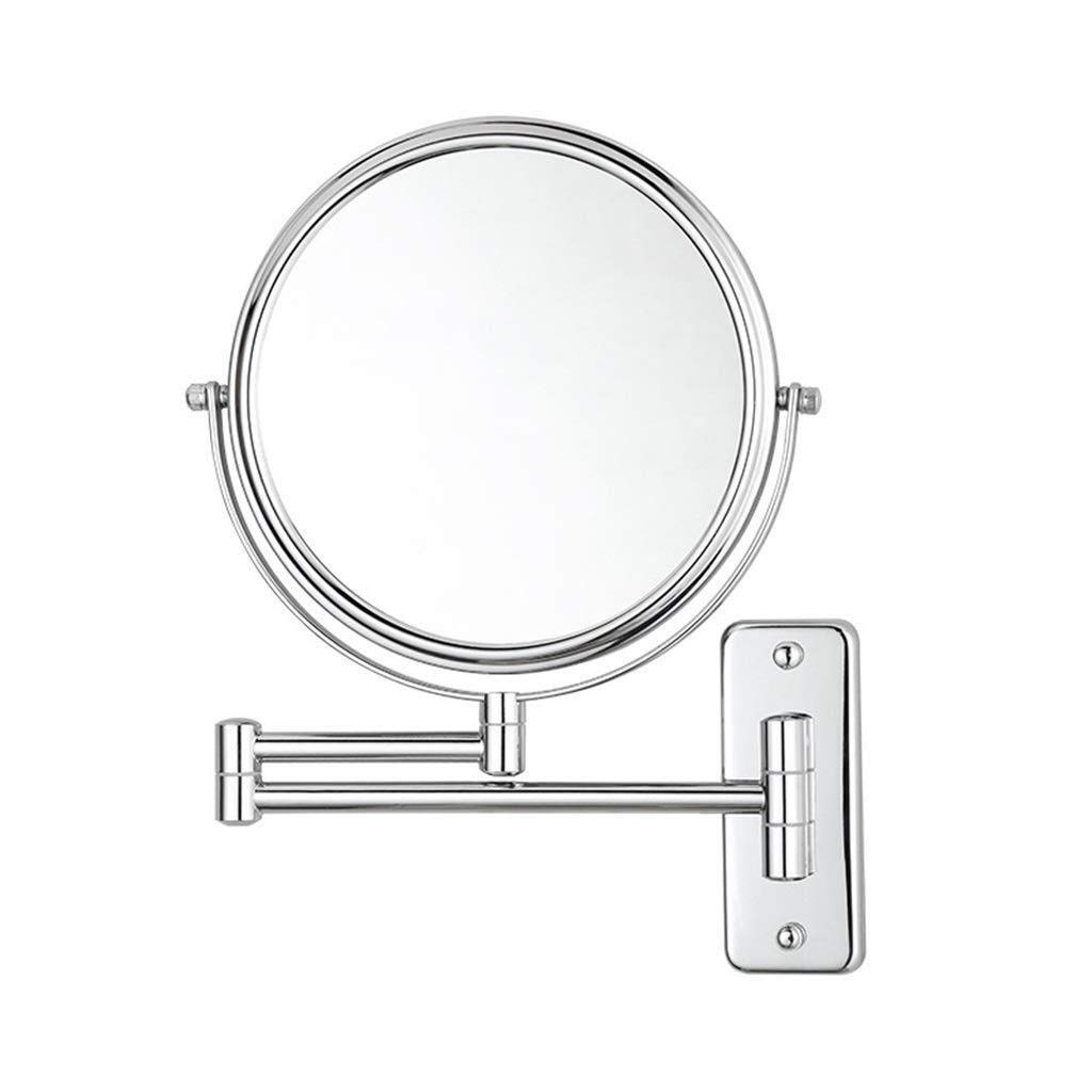 Miroir argenté pour salle de bain avec bras mécanique extensible