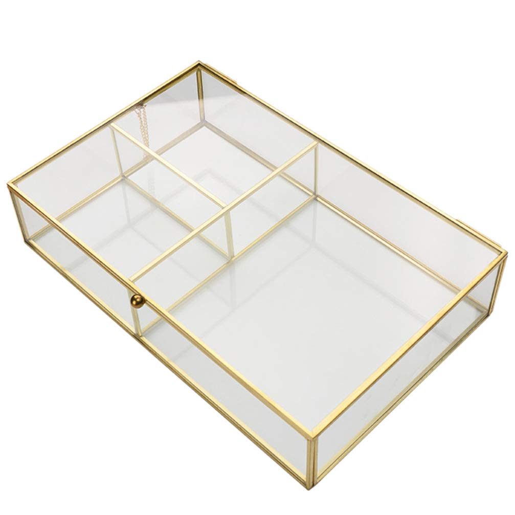 Boîte à bijoux en verre Toyvian pour ranger vos bagues et colliers
