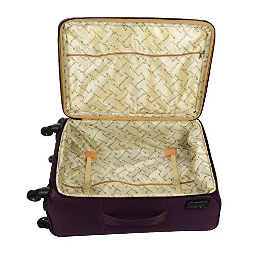 Image of STUNNERZ -Medium,Check-in Luggage -Trolley Bags,Travels Bags, Suitcase Tourist Bags |24 Inch | 62cm| (Purple) (4-Wheels)