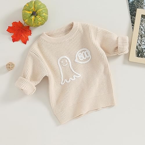 Kuriozud Toddler Baby Boy Girl Sweater Checkerboard Knit Crewneck Sweatshirt Soft Warm Fall Winter Clothes2