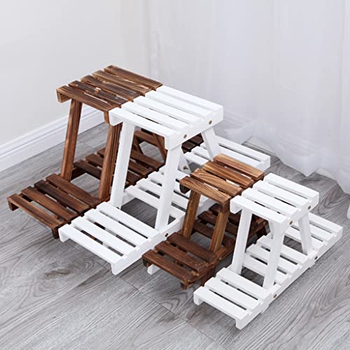 Étagère à fleurs en bois multicouche robuste et esthétique pour petits espaces - 3