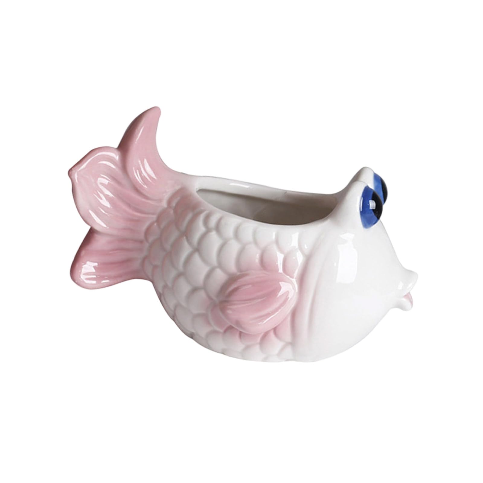 Shurhome Plant Container Flowerpot Garden Container Ceramic Fleshy Plant Planter Holder for Home Desk Ornament Ceramic Planter