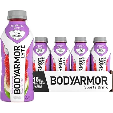 Drink Low-Calorie Sports Beverage, Dragonfruit Berry, Coconut Water Hydration, Natural Flavors With Vitamins, Potassium-Packed Electrolytes, Perfect For Athletes, 16 Fl Oz (Pack of 12) Cover