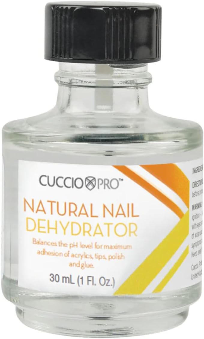 Pro Natural Nail Dehydrator | For Acrylic Nails and Gel Nail Polish | Fast Air Drying Prep Dehydrator | Home Nail Care Kit - 30ML