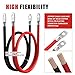 AWELTEC 4 AWG Battery Cable, 4 AWG 32 Inch Pure Copper Battery Inverter Cables with 3/8