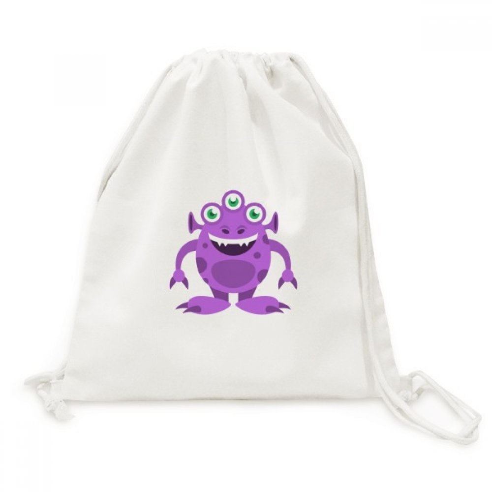 Sac à dos cordon toile alien violet univers pour voyage - 5