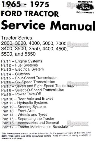 FORD TRACTOR SERVICE MANUAL 2000, 3000, 4000, 5000, 7000