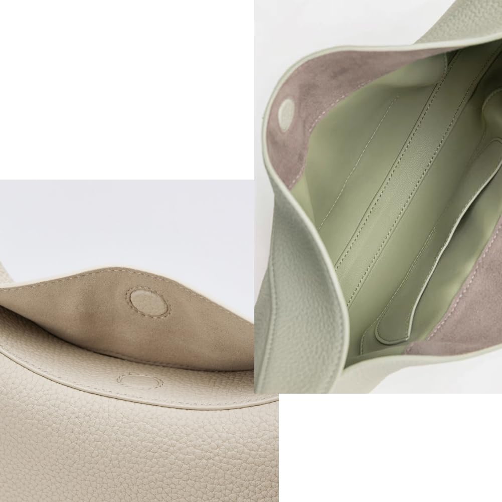 Luna Bag, Half Moon Bag for Women, Small Elegant Leather Crossbody Bag, Cream Crescent Handbag