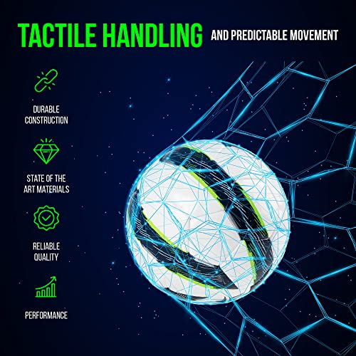Image of Western Star Soccer Ball Size 4 & Size 5 - Official Match Weight and Size - Performance Match and Training Soccer Ball - Fusion Bond - Advanced Thermal Bonded Design