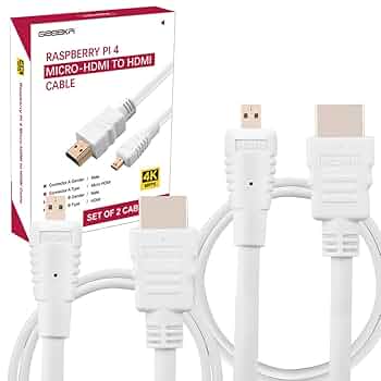 【アップルナーフ様】raspberry pi 400 HDMIケーブル Amazon.com: CanaKit Raspberry Pi 4 Micro HDMI Cable - 6 Feet