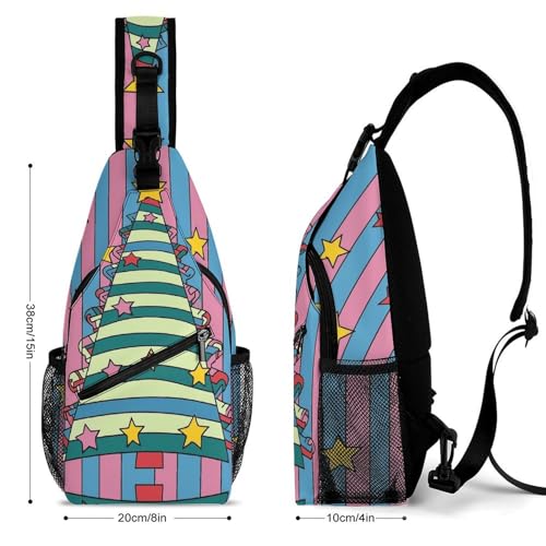 Bolso tipo bandolera con forma de árbol de Navidad miniatura 2