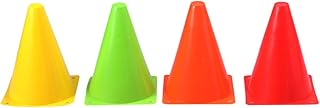 Gadpiparty 6 szt. Plastikowe stożki ruchu sportowe szkolenie stożki łyżwiarka piłka nożna stożki zwinność znacznik stożki boisko do gry stożki Pylons