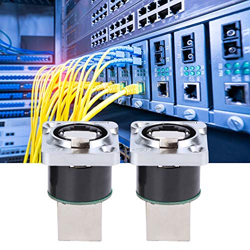 Conector RJ45 en ángulo recto retardante de fuego miniatura 6