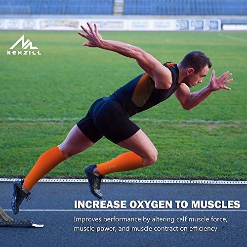 Image of NEWZILL Compression Calf Sleeves (20-30mmHg) for Men & Women - Perfect Option to Our Compression Socks - for Running, Shin Splint, Medical, Travel, Nursing