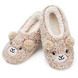 cosyone1997 Bear Slippers for Women Indoor Soft Sole, Cute Animal Fuzzy House Slippers, Adult Size 7–8