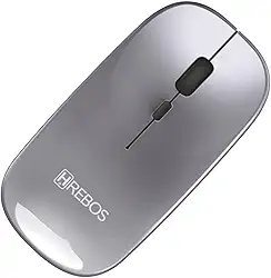 Mouse Sem Fio Recarregável Bluetooth USB para Notebook Computador Tablet Celular TV Mac Windows iOS Android Hrebos HS-526