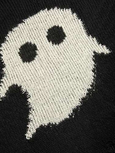 CIDER Ghost Ripped Sweater Halloween Pullover Knit Top2